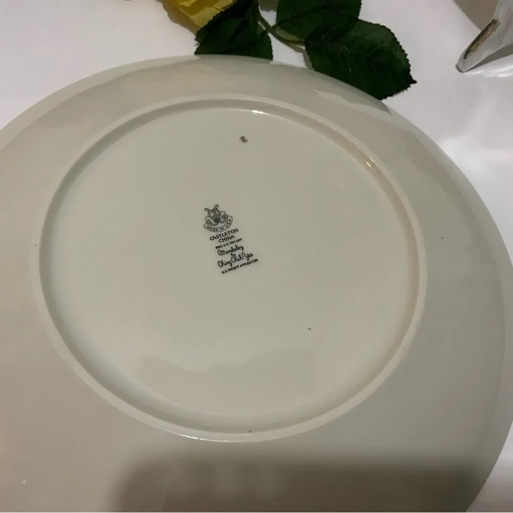 Vintage Castleton Mandalay Ching Chih Yee 10 5/8” Dinner Plates Set of 3 G6